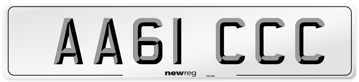 AA61 CCC Number Plate from New Reg